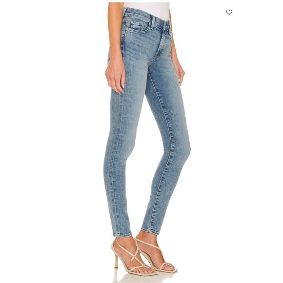 7 FOR ALL MANKIND NWT The Super Skinny Denim Jean in Santana // 00 - Picture 2 of 13